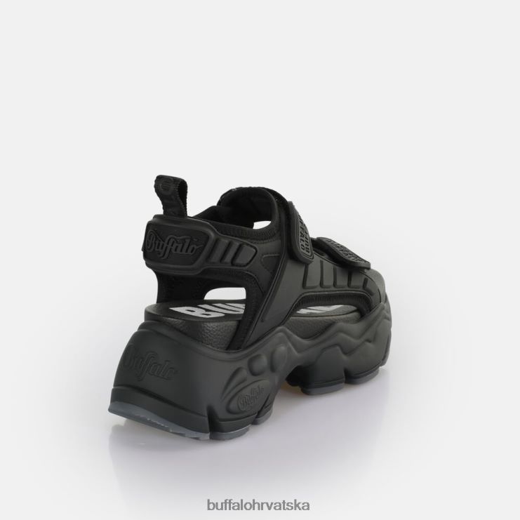crno Buffalo binary track sandala s platformom veganska |sandale TDD6T80